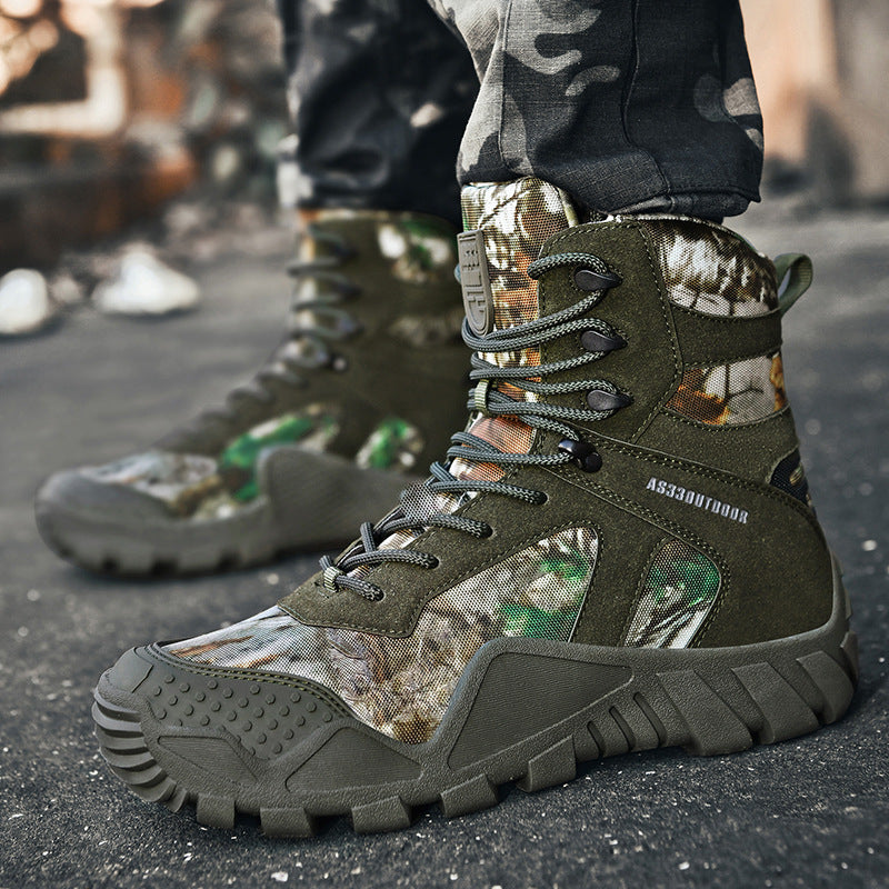 High-Top Tactical Outdoor Hiking Boots