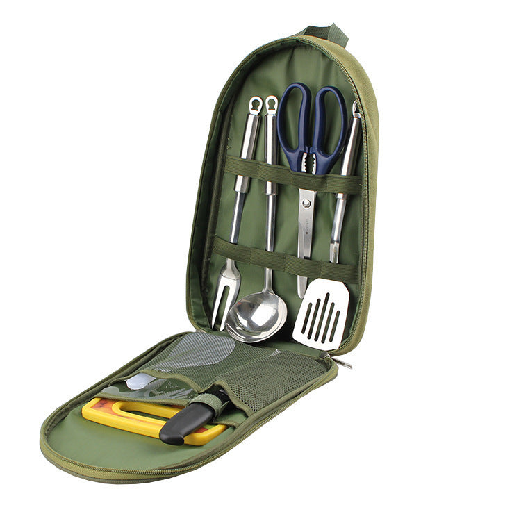 Outdoor BBQ Cookware Chopping Board And Knife Set