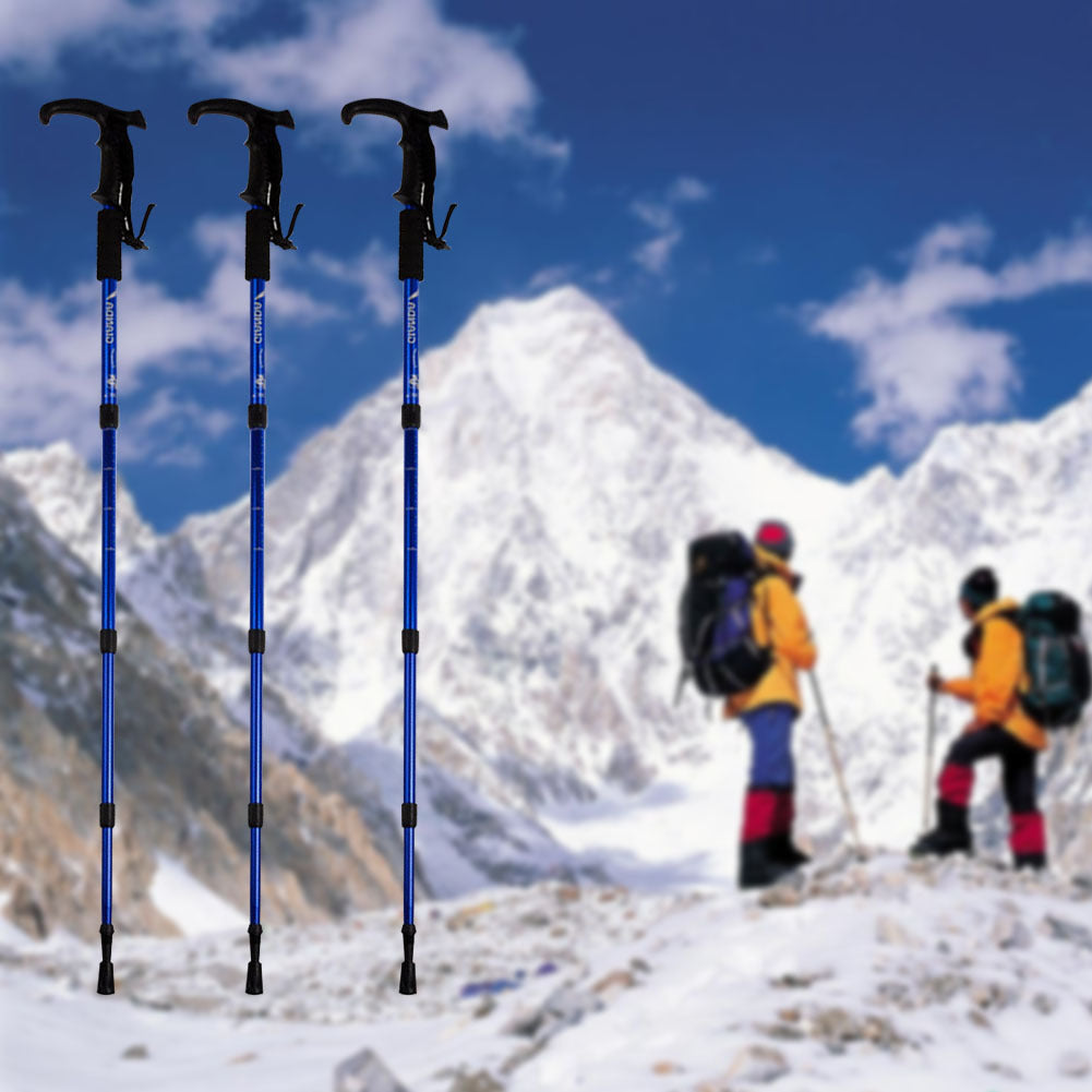 Professional Grade Aluminum Alloy Retractable Trekking Pole