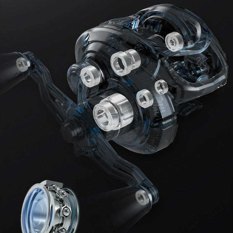 Casdinkres Black Baitcasting Fishing Reel Micro Object Wheel