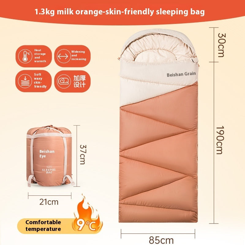 Thickened Warm Cold Protection Camping Sleeping Bag