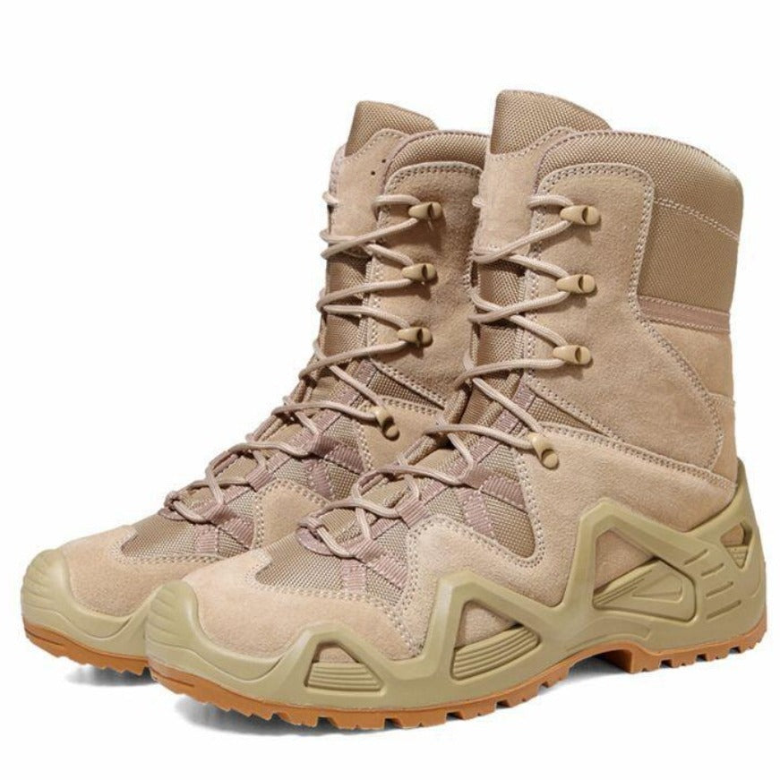 Mid-High Top Military Combat Hiking Boots