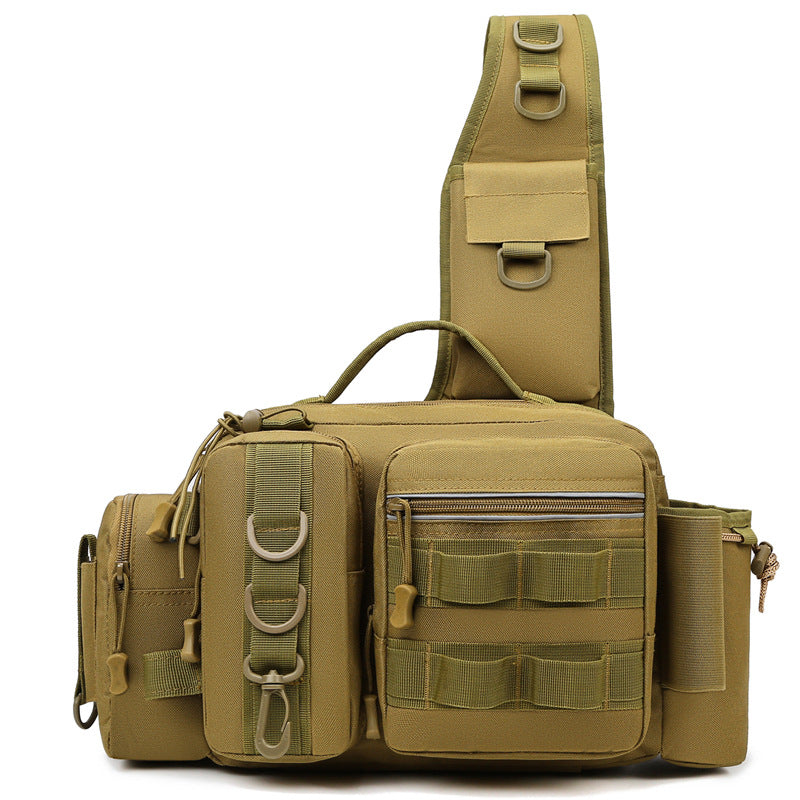 High Capacity Fishing Backpack With Rod Chest Pack Bag