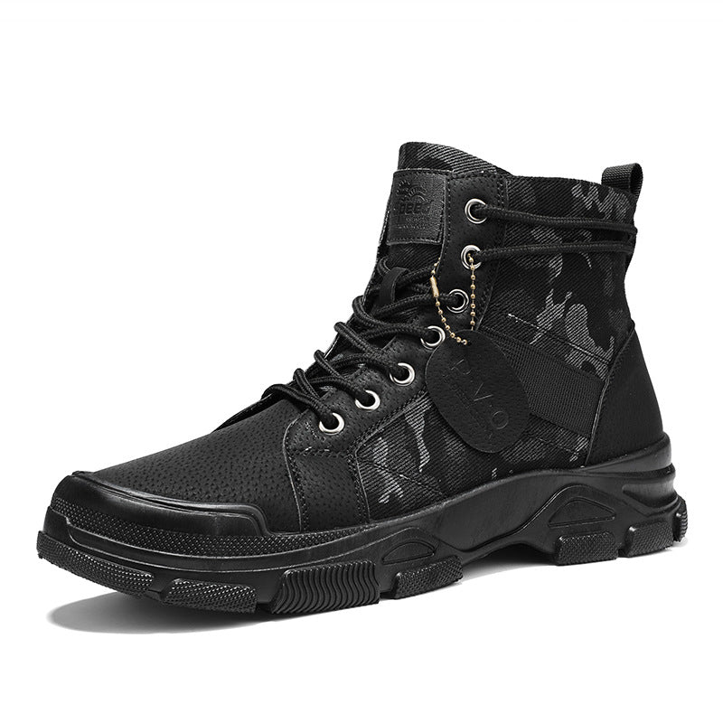 New Canvas High-Top Retro Hiking Boots