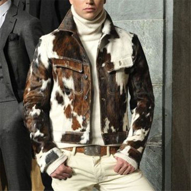 Men’s Slim Fit Camouflage Fashion Coat