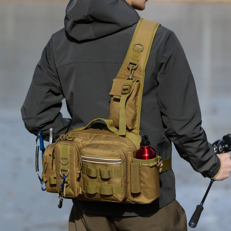 High Capacity Fishing Backpack With Rod Chest Pack Bag