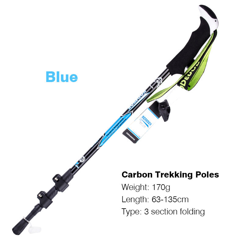 Multifunctional Carbon Fiber Folding Telescopic Trekking Pole