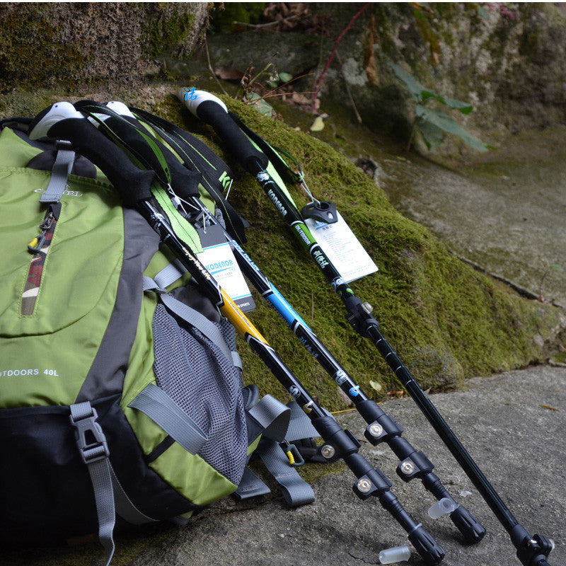 Multifunctional Carbon Fiber Folding Telescopic Trekking Pole
