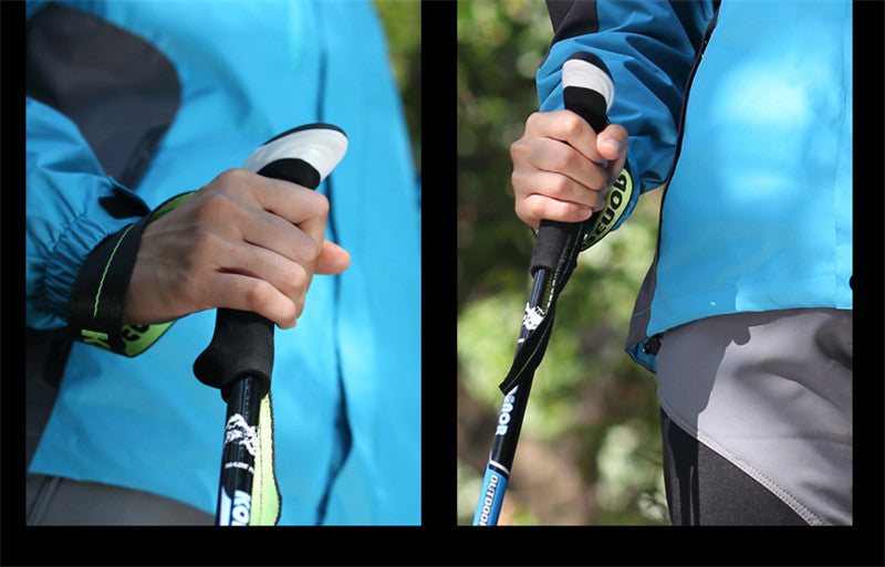 Multifunctional Carbon Fiber Folding Telescopic Trekking Pole