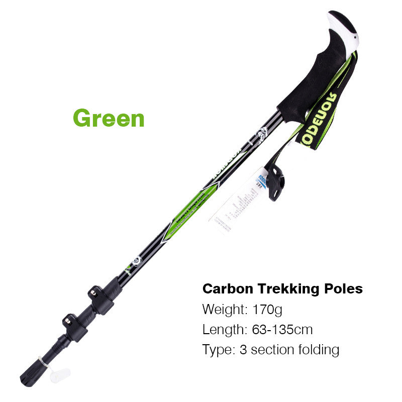 Multifunctional Carbon Fiber Folding Telescopic Trekking Pole