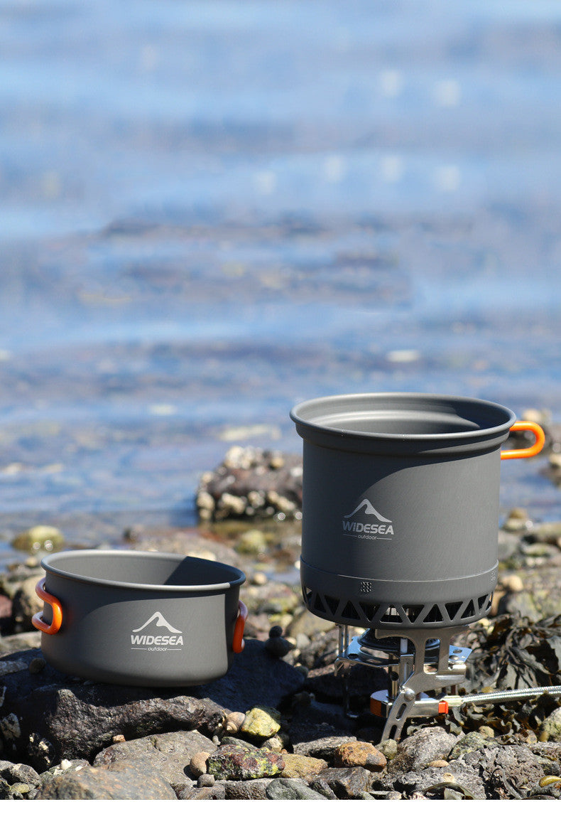 Widesea Outdoor Camping Cookware Set Travel Cooking Pot Kit