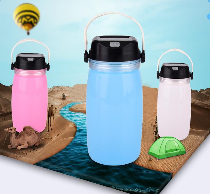 Tanbaby Solar Silicone USB Rechargeable Waterproof Camping Lantern
