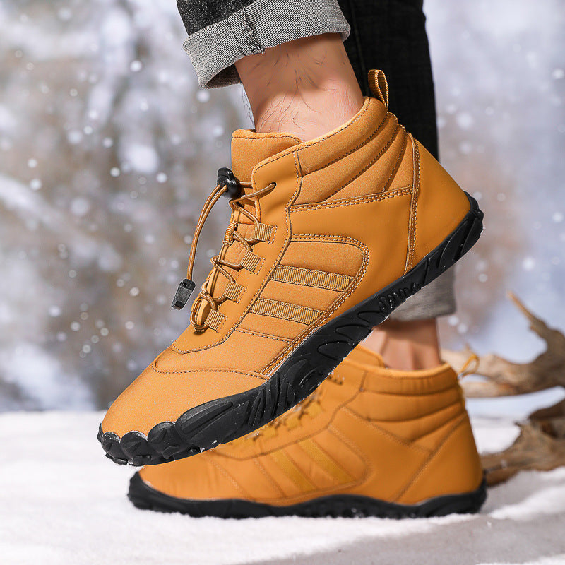 High-Top Snow Hiking Boots Non-Slip Warm Velvet Camping