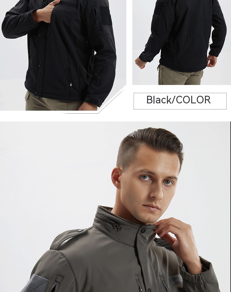 Men’s Waterproof Fleece Camouflage Softshell Jacket