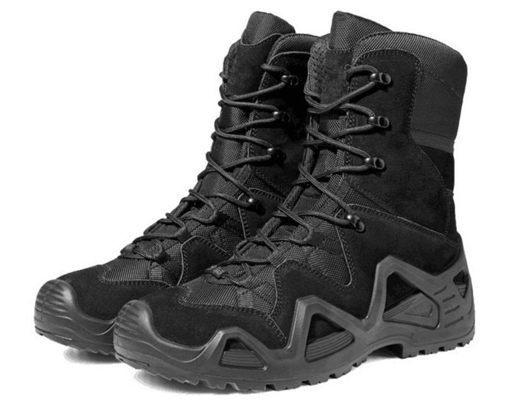 Mid-High Top Military Combat Hiking Boots