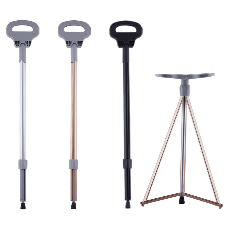 Multifunctional Aluminum Alloy Folding Trekking Pole Crutches