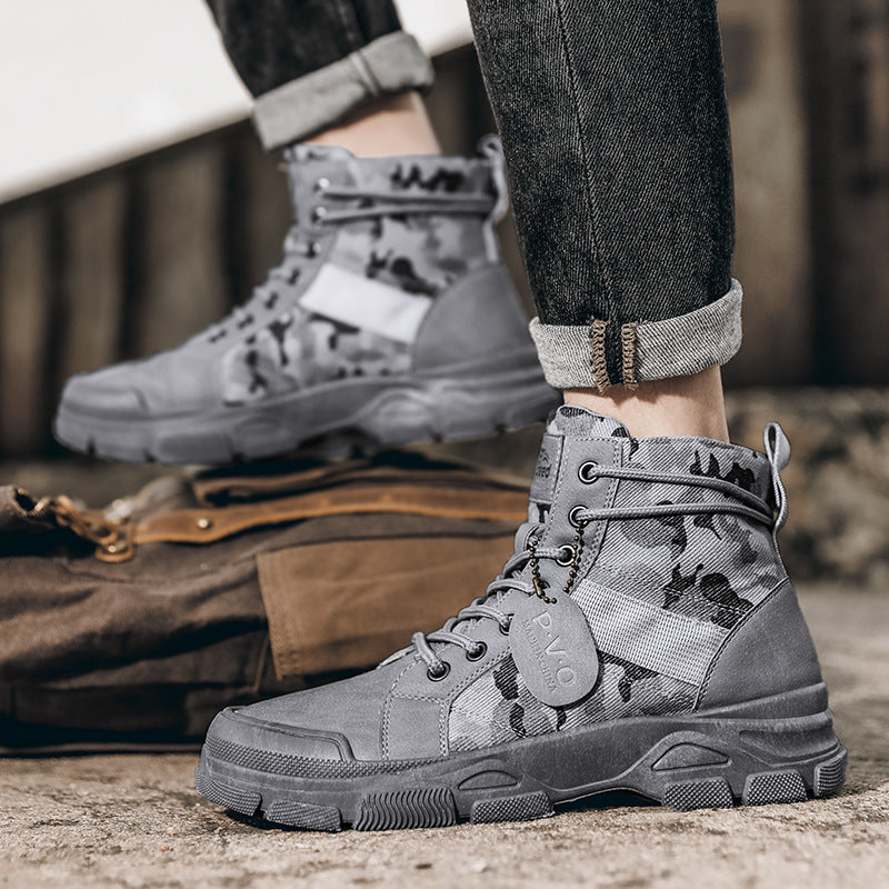 New Canvas High-Top Retro Hiking Boots