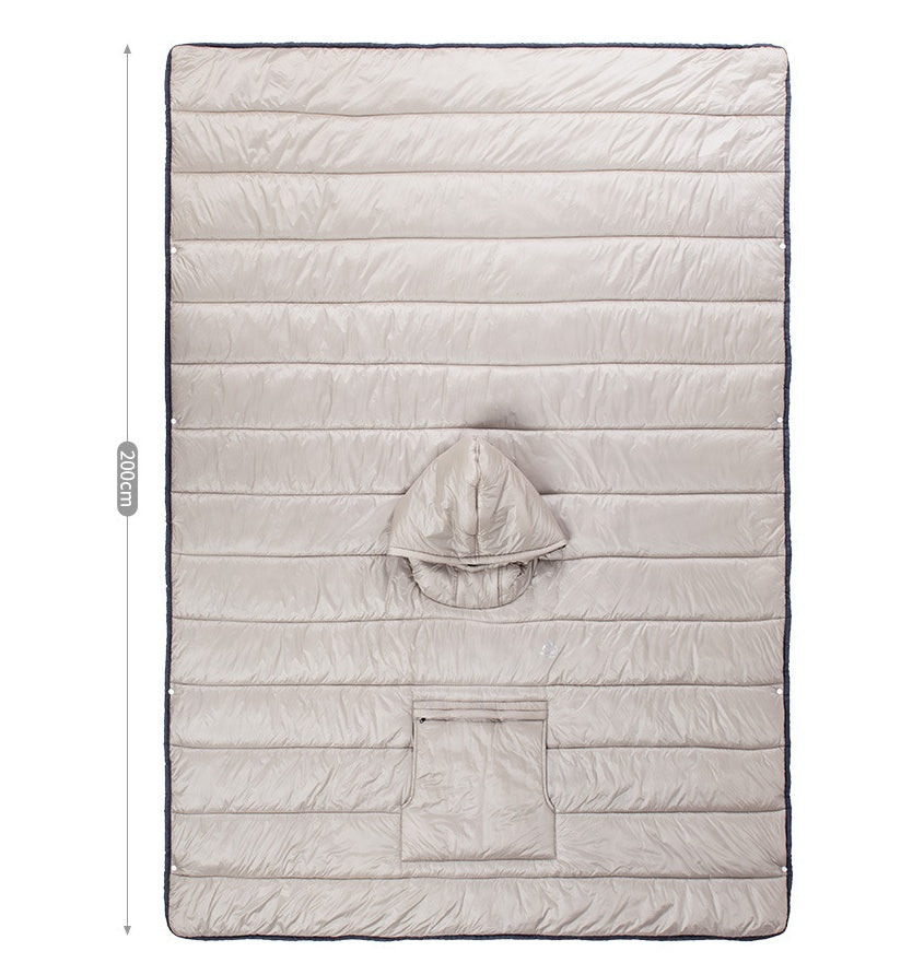 Wearable Portable Camping Quilt Sleeping Bag Cloak
