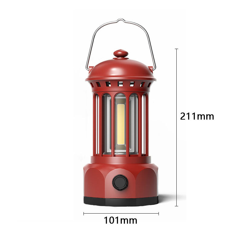 Portable COB Retro Camping Lantern Tent Light