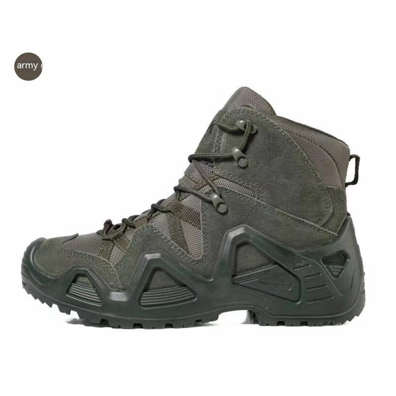 Mid-High Top Military Combat Hiking Boots
