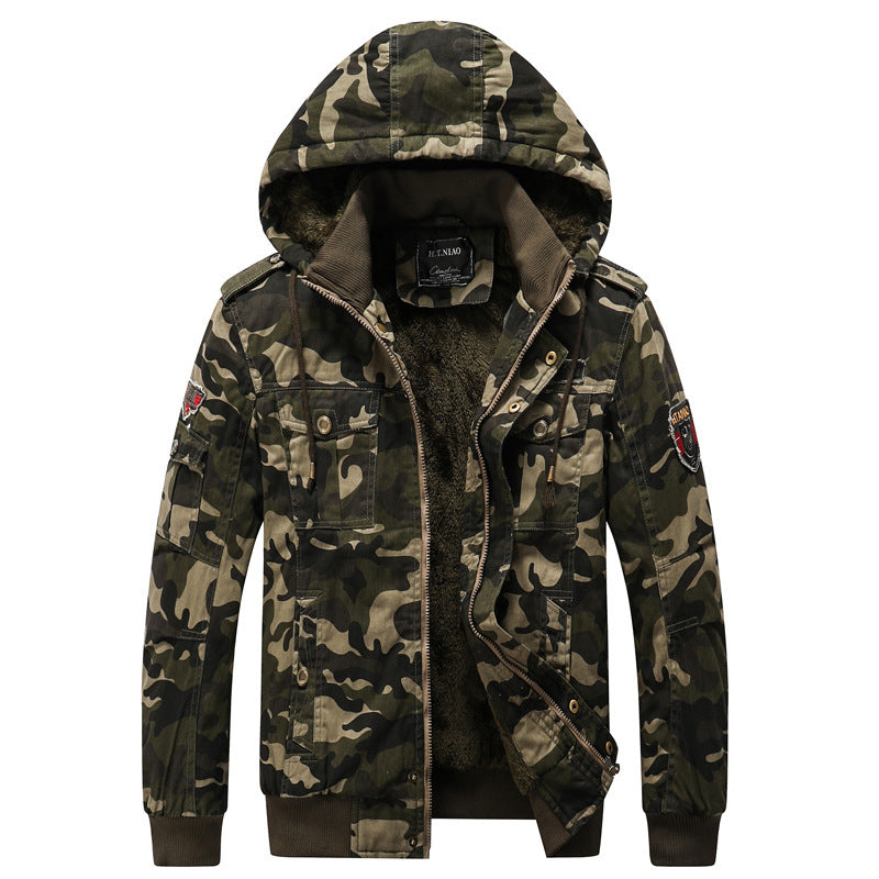 Men’s Casual Camouflage Printed Jacket Outerwear