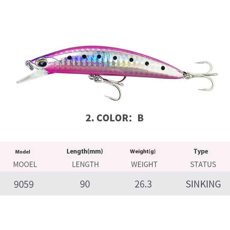 Submerged Sea Fishing Lure For Casting And Tossing