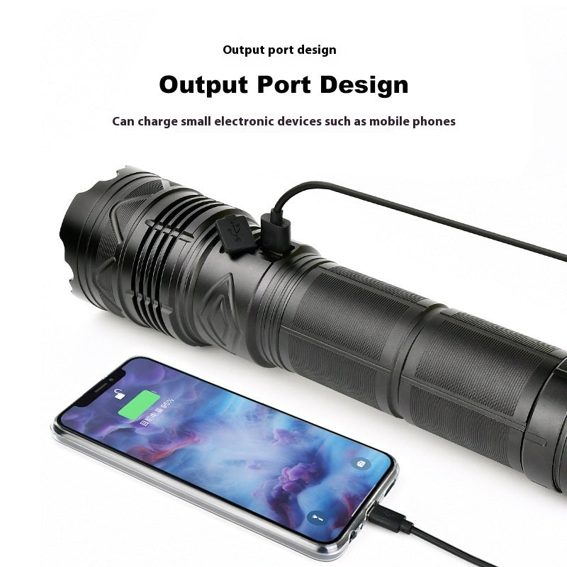 Multifunctional Zoomable High Power Outdoor Flashlight