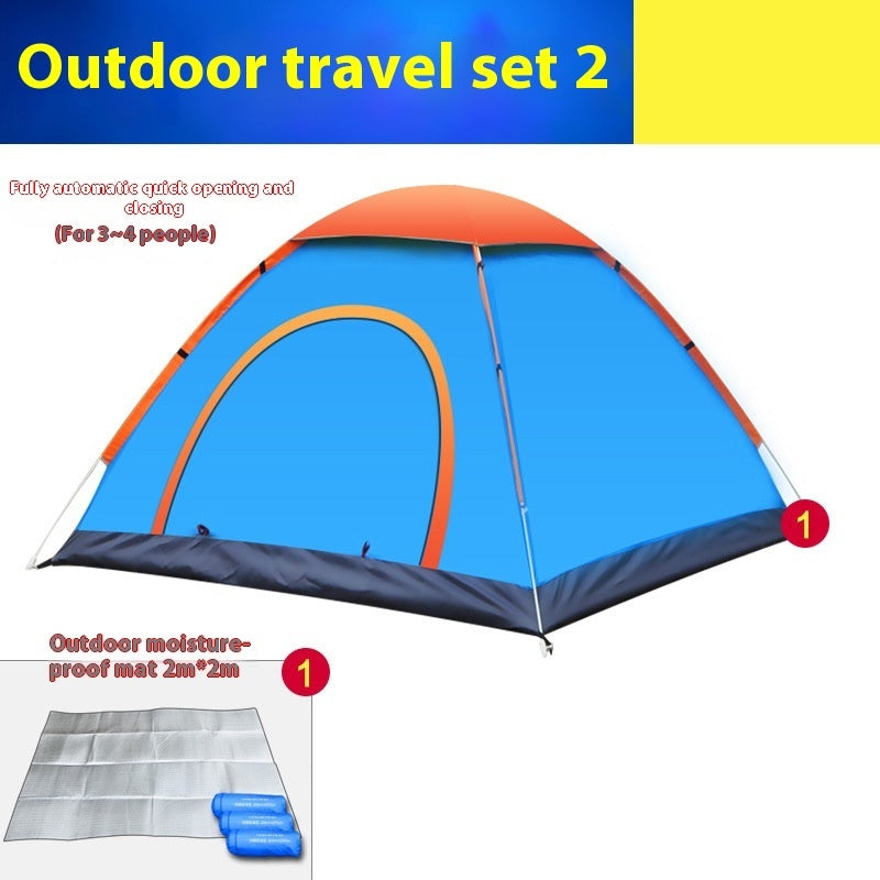 Automatic Multi Person Double Door Camping Tent