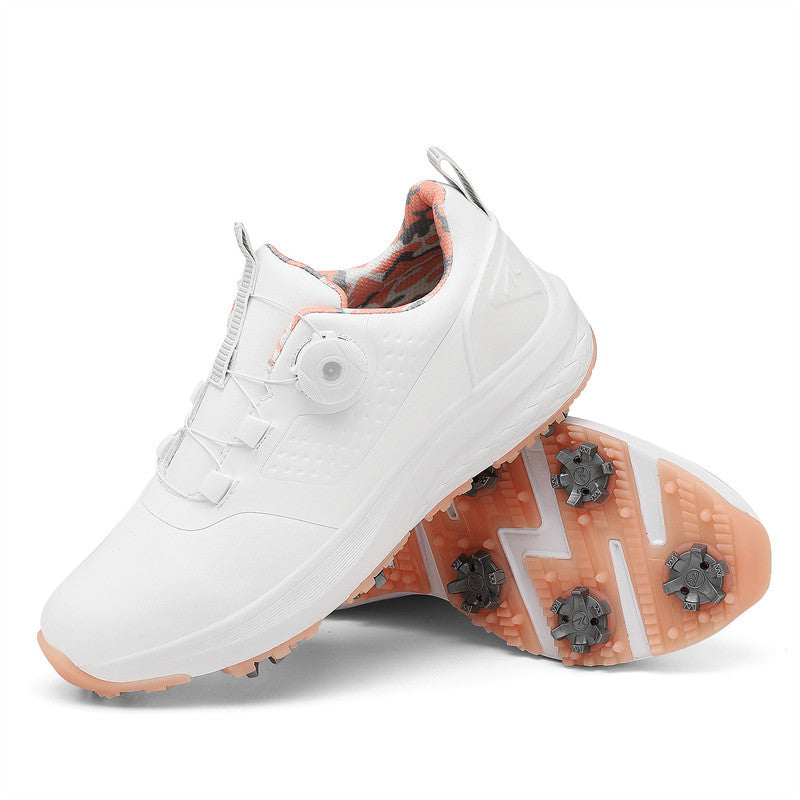 Couple Waterproof Golf Shoes With Spiked Track Sole