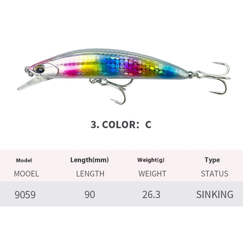 Submerged Sea Fishing Lure For Casting And Tossing