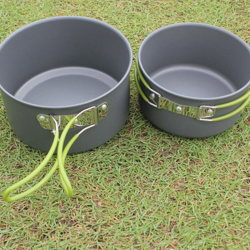 Portable Non-Stick Camping Cookware Set For 2–3 Persons