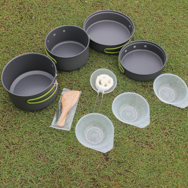 Portable Non-Stick Camping Cookware Set For 2–3 Persons