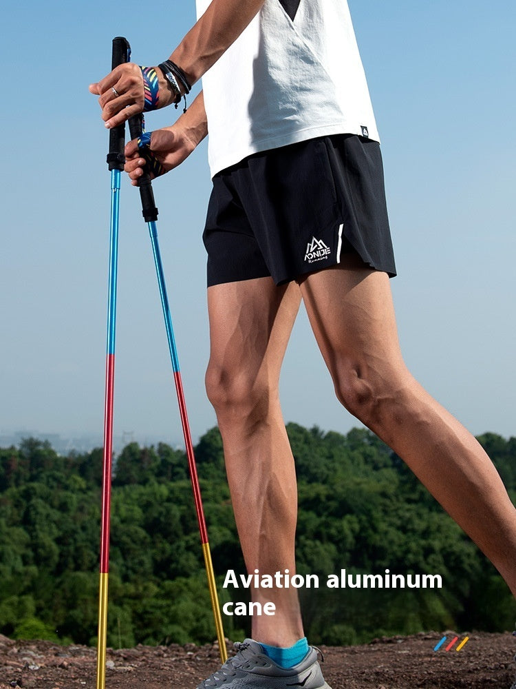 Folding Carbon Fiber Trekking Pole Off Road Cane