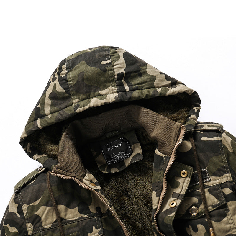 Men’s Casual Camouflage Printed Jacket Outerwear