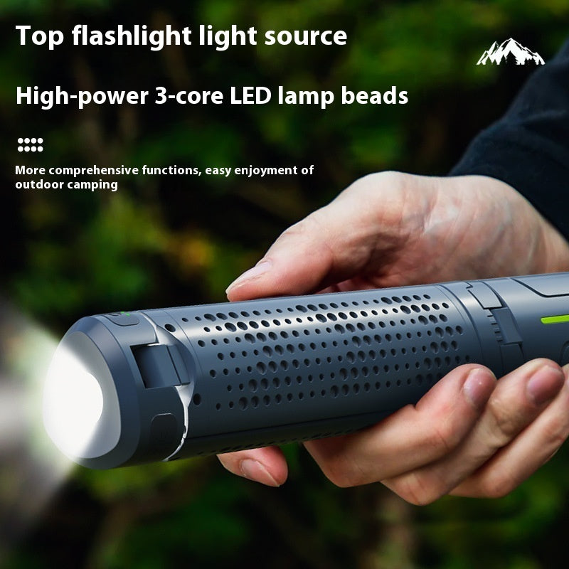 Rechargeable Multifunctional Tri-Leaf Bracket Camping Lantern
