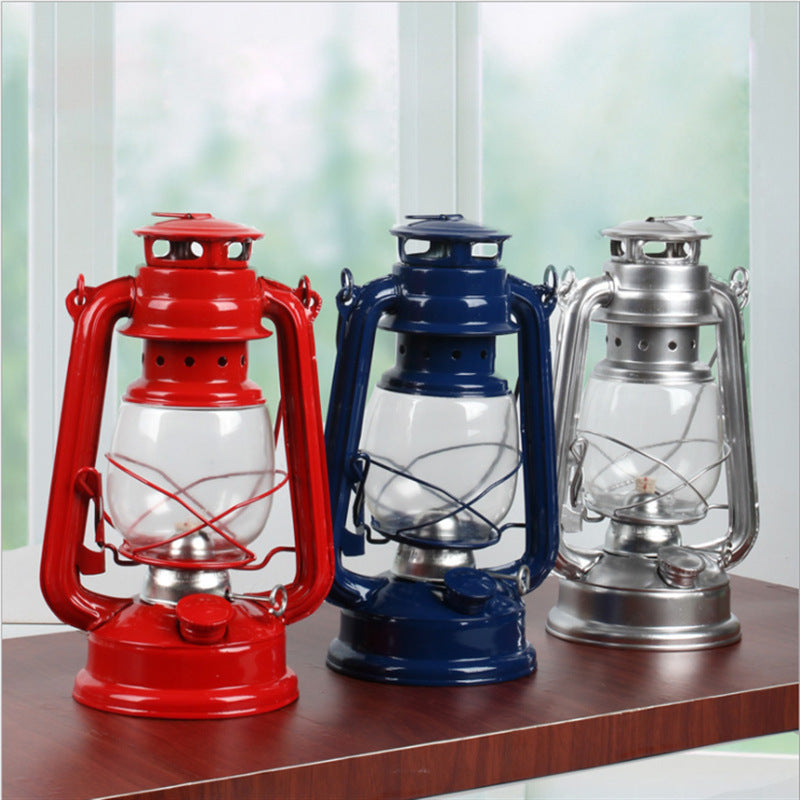 Portable Retro Iron Kerosene Camping Lantern
