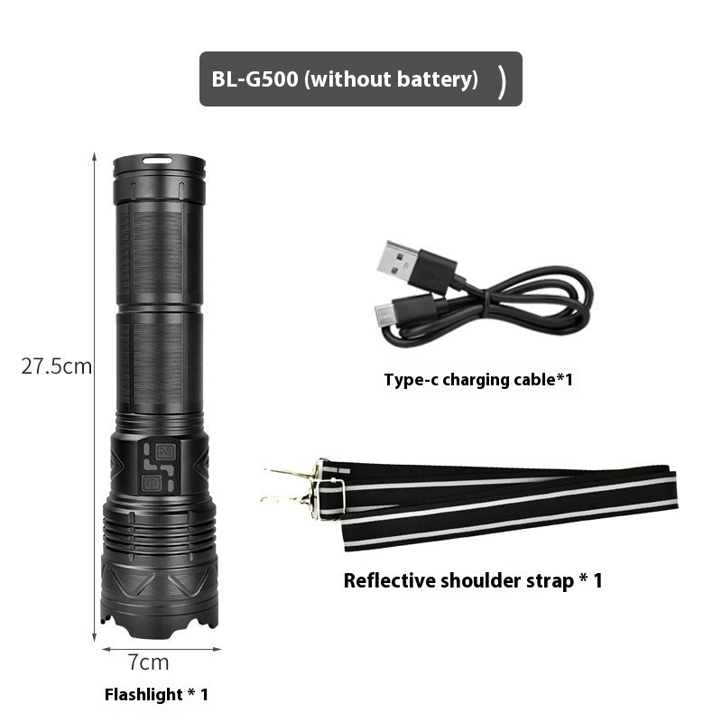 Multifunctional Zoomable High Power Outdoor Flashlight