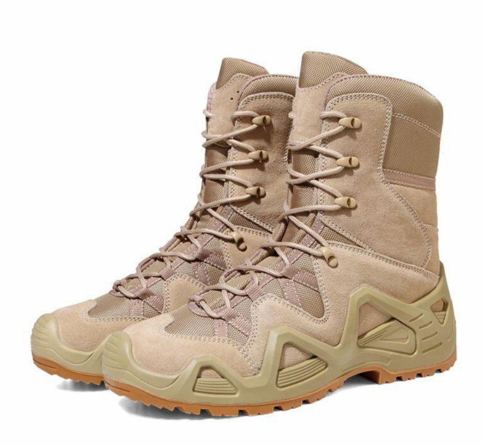 Mid-High Top Military Combat Hiking Boots