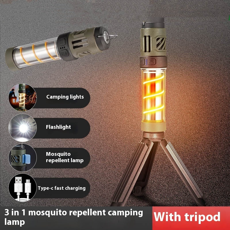 Long Battery Life Mosquito Killing Camping Lantern Torch