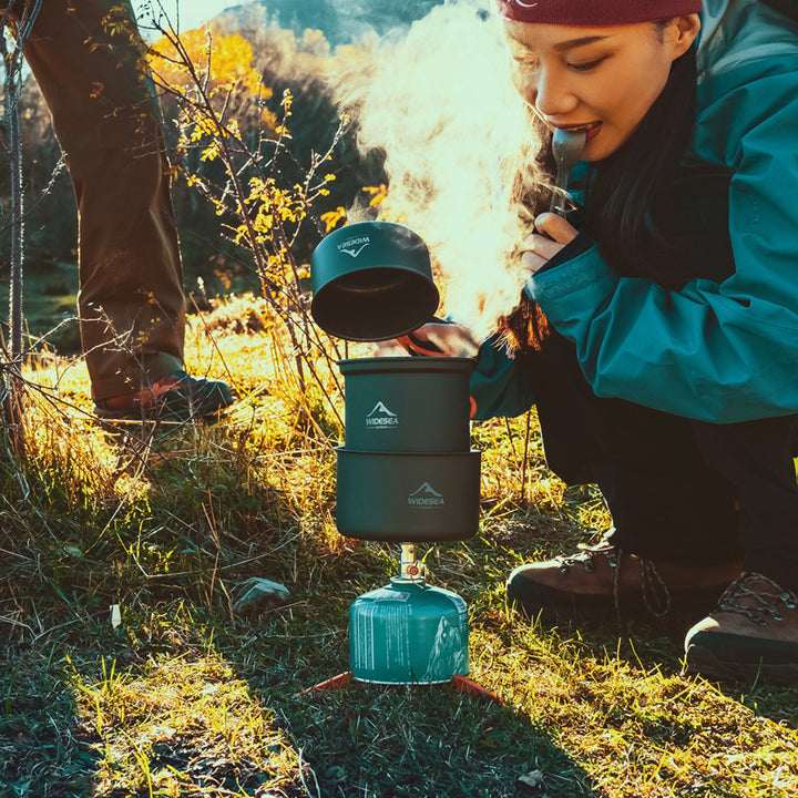 Widesea Heat Efficient Outdoor Camping Cookware Set
