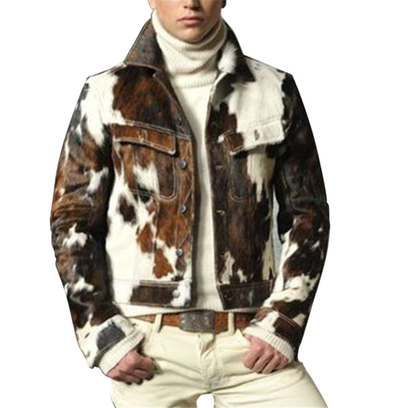 Men’s Slim Fit Camouflage Fashion Coat