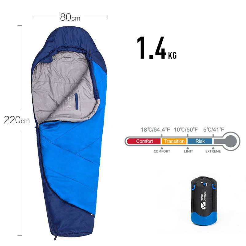 Winter Thickened Mummy Sleeping Bag For Camping