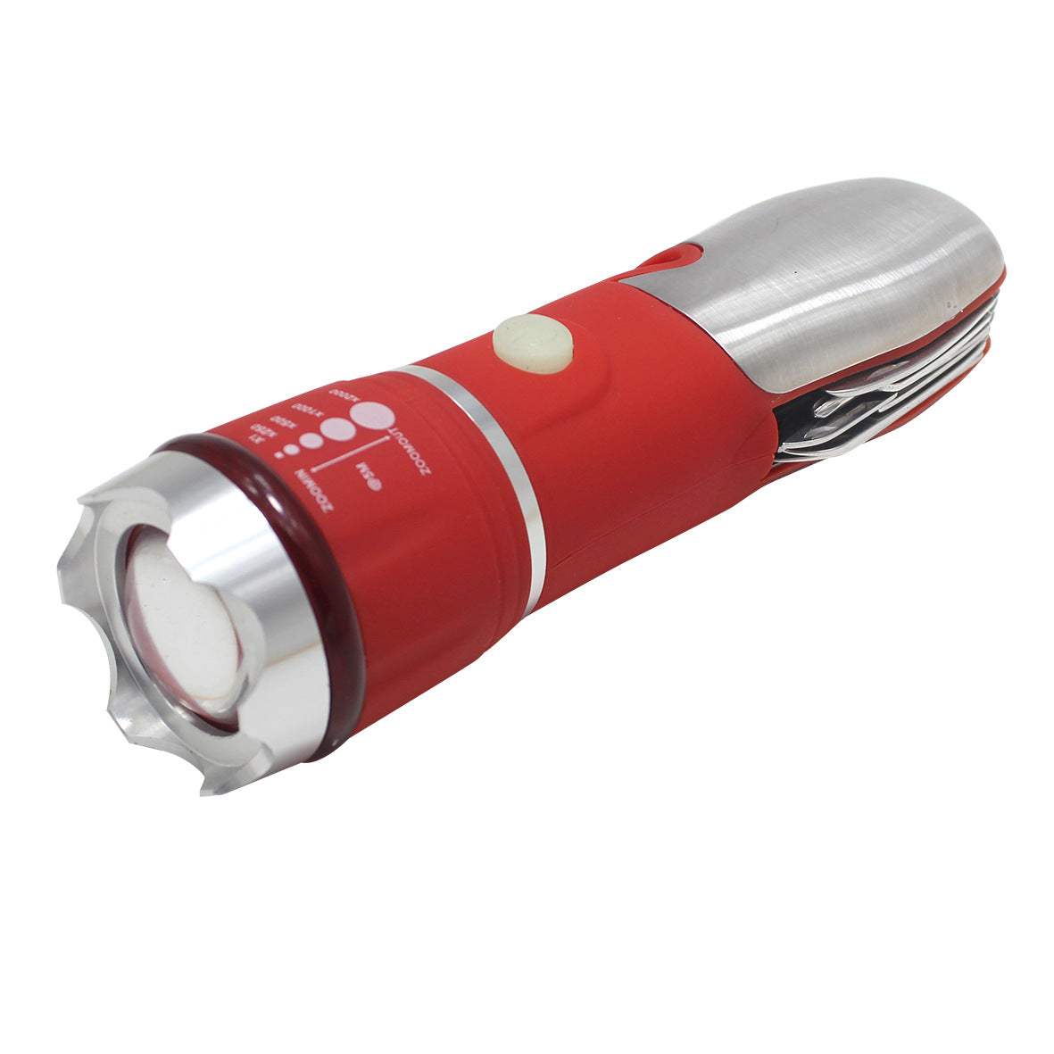 Multi-Function LED Camping Flashlight With Safety Hammer