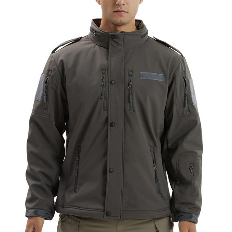 Men’s Waterproof Fleece Camouflage Softshell Jacket