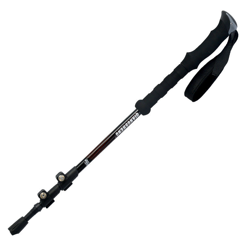 Outdoor Telescopic Trekking Pole Straight Handle Outer Lock