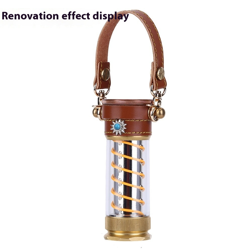 Leather Rope Hanging Camping Lantern Set For Edison Lantern
