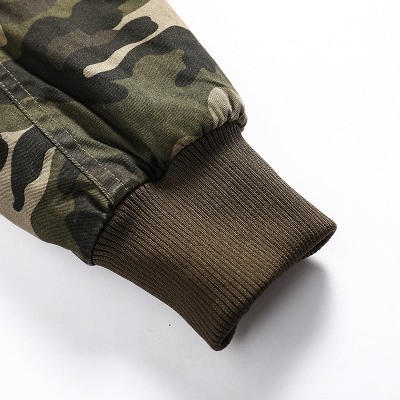 Men’s Casual Camouflage Printed Jacket Outerwear