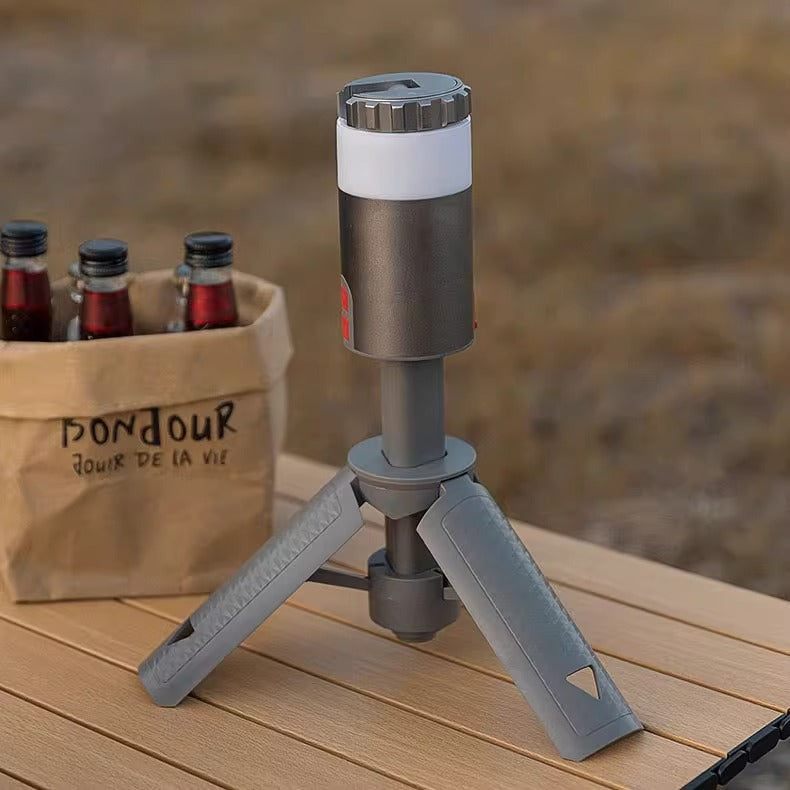 Portable Aluminum Alloy Camping Lantern With Retractable Stand