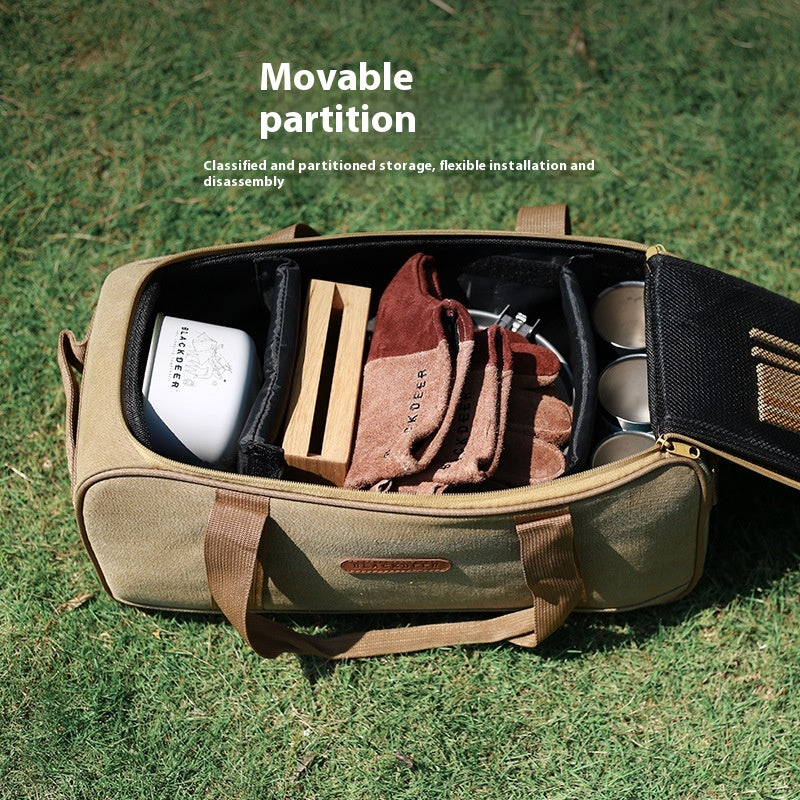 Camping Tableware And Gas Stove Cookware Picnic Kit