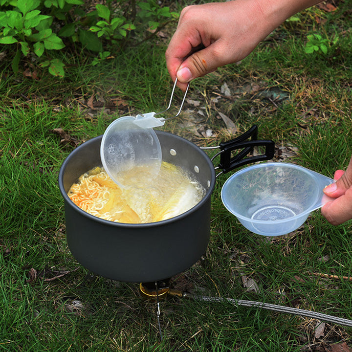Folding Mini Camping Cookware Set With Pots